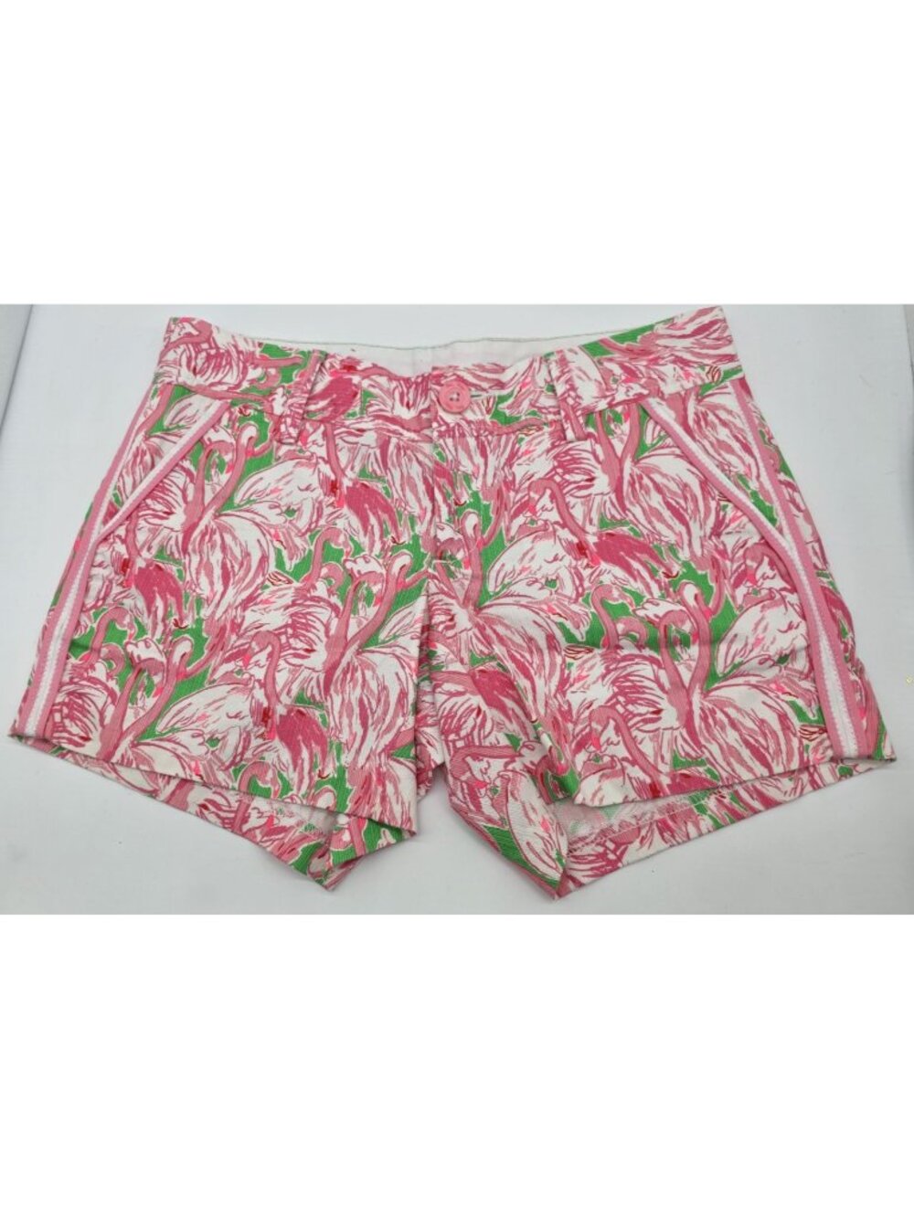 Lilly Pulitzer Women's Shorts Size 0 Pink Flamingo Colony The Callahan Short